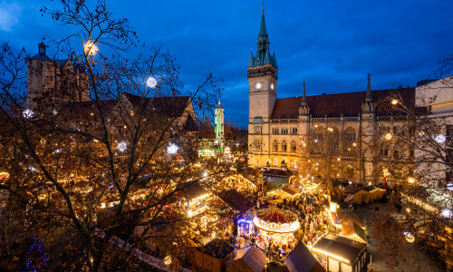 Der Braunschweiger Weihnachtsmarkt war durchgehend gut besucht.