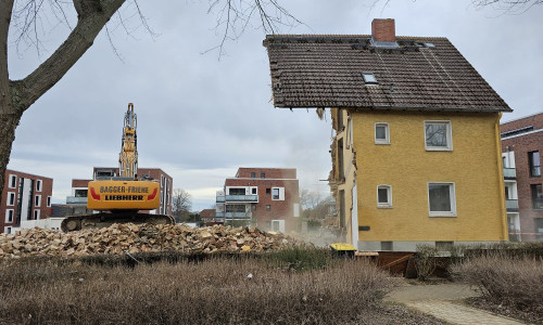 Im Ahornweg wurden drei Häuser abgerissen.