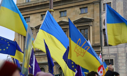 Pro-Ukraine-Demo am 15.02.2025