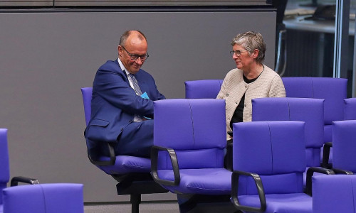 Friedrich Merz und Britta Haßelmann (Archiv)