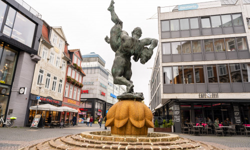 Die Braunschweiger Innenstadt (hier am Ringerbrunnen) bietet viele Ecken, die es zu entdecken glilt.