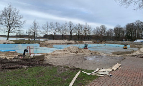 Hier tut sich was im Freibad Edesbüttel.