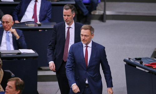 Christian Dürr und Christian Lindner am Tag der umstrittenen Abstimmung (Archiv)