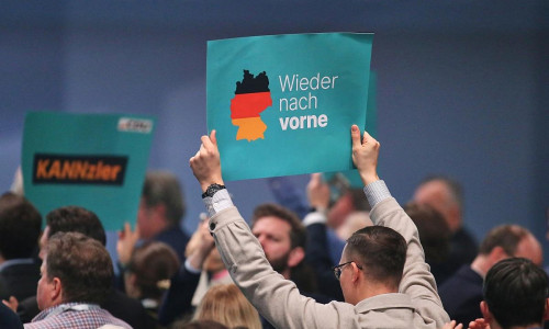 CDU-Slogan "Wieder nach vorne" (Archiv)