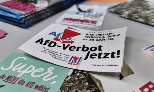 Werbematerial für AfD-Verbotsverfahren (Archiv)