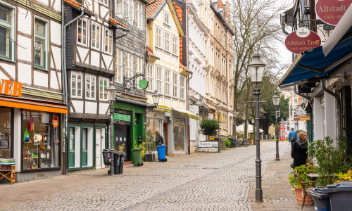 Fußgängerzone im Magniviertel: Hier herrscht weitestgehend autofreie Zone.