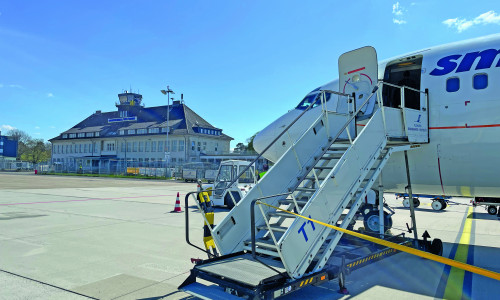 Fliegen ab Braunschweig: Hier eine Maschine des momento Partners Smartwings am Flughafen Braunschweig-Wolfsburg.