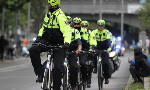 Polizei beim Berlin-Marathon (Archiv)