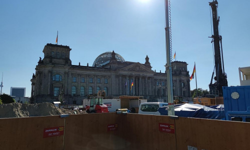 Baustelle vor Deutschem Bundestag (Archiv)