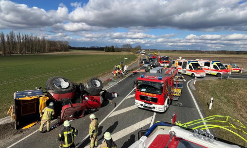 Ein Bild der Verwüstung bot sich am Freitagmittag auf der L290.