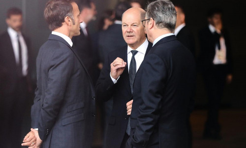 Emmanuel Macron, Olaf Scholz, Keir Starmer (Archiv)