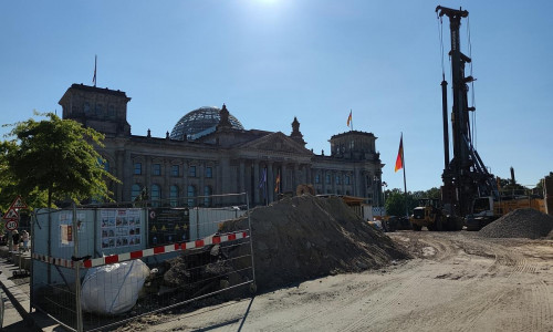 Baustelle vor Deutschem Bundestag (Archiv)