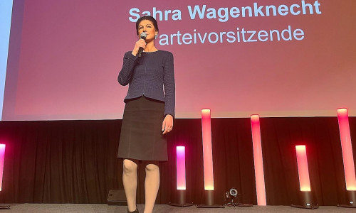 Sahra Wagenknecht am Wahlabend