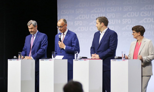 Unterzeichnung Koalitionsvertrag zwischen CDU, CSU und SPD am 05.05.2025