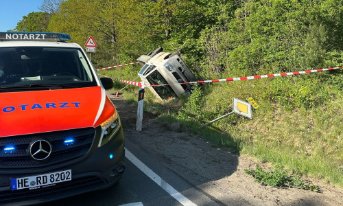 Auf der B244 kam es am Mittwoch zu einem Unfall. 