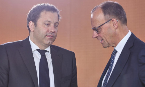 Lars Klingbeil und Friedrich Merz (Archiv)