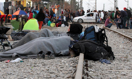 Flüchtlinge auf der Balkanroute (Archiv)