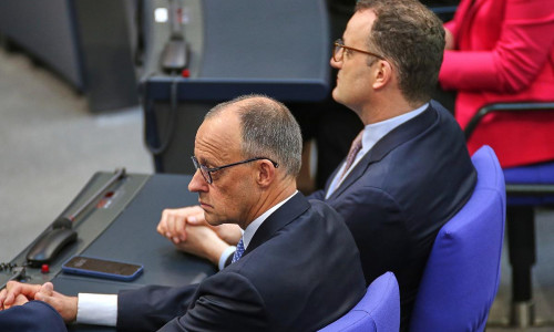 Friedrich Merz und Jens Spahn am 06.05.2025