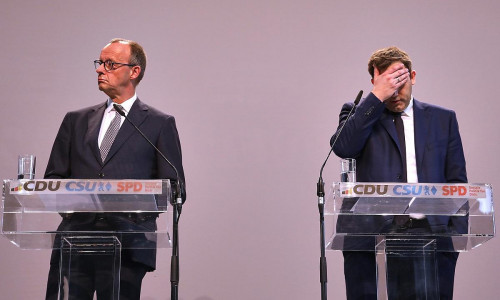 Friedrich Merz, Lars Klingbeil (Archiv)