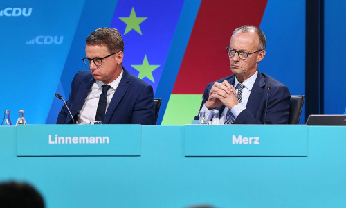 Carsten Linnemann und Friedrich Merz (Archiv)