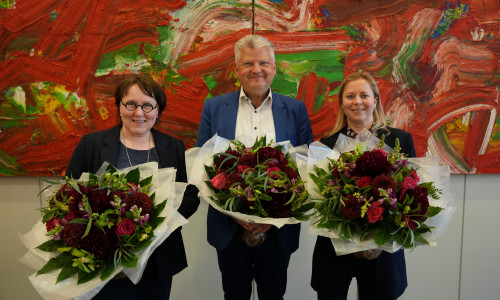 Claudia Schüßler (li.) Stefan Politze und Kirsikka Lansmann.