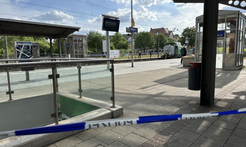 Der Bahnhof musste nach dem Vorfall gesperrt werden.