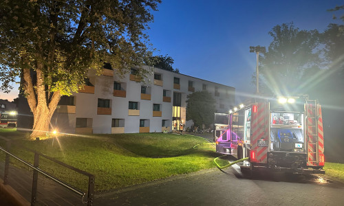 Das Feuer wurde von außen bekämpft.