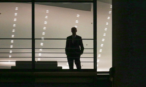 Friedrich Merz zum ersten Mal im Kanzlerbüro am 06.05.2025