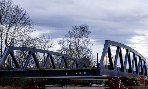 Die Okerbrücke bei Vienenburg ist fertig. 