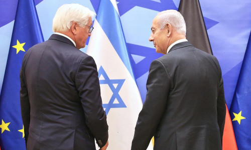 Frank-Walter Steinmeier und Benjamin Netanjahu am 13.05.2025