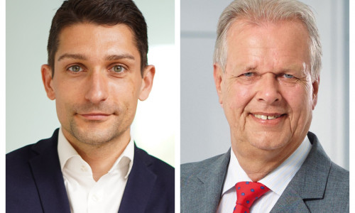Florian Bernschneider (li.) löst Wolfgang Niemsch ab.