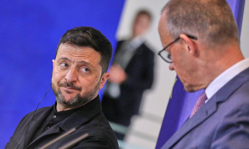 Wolodymyr Selenskyj und Friedrich Merz am 28.05.2025