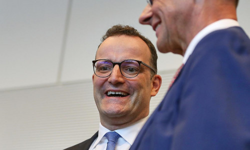 Jens Spahn und Friedrich Merz am 05.05.2025