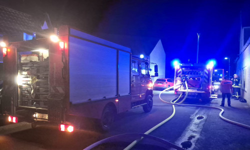 In Parsau kam es am Samstagabend zu einem Brand im Obergeschoss eines Zweifamilienhauses 