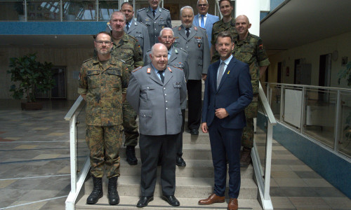 Der Empfang der Reservistenkameradschaft.