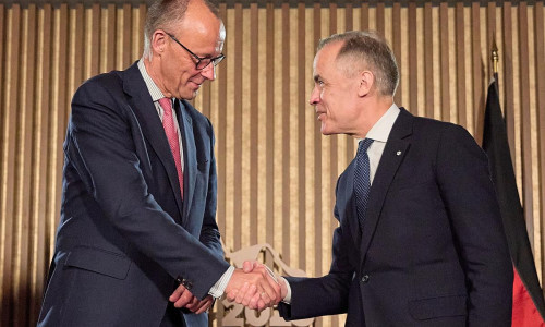Friedrich Merz und Mark Carney