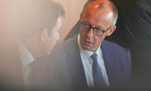 Lars Klingbeil und Friedrich Merz am 04.06.2025