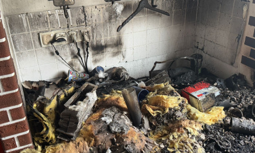 Am Freitagmorgen kam es zu einem Brand im Feuerwehrgerätehaus Rottorf am Klei. 