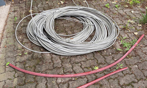 Sichergestelltes Stahlseil (Archiv)