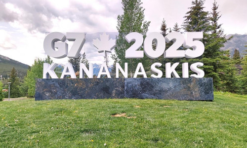 Logo von G7-Gipfel in Kanada im Juni 2025