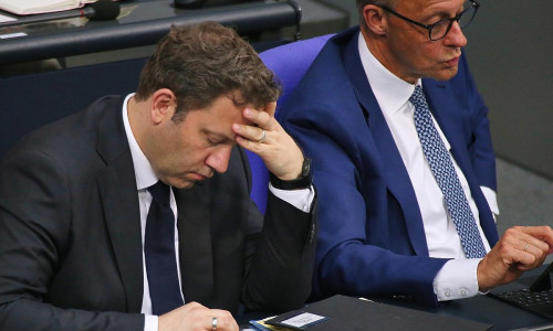 Lars Klingbeil und Friedrich Merz am 04.06.2025
