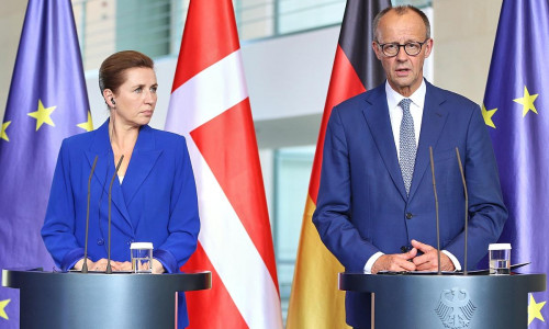 Mette Frederiksen und Friedrich Merz am 11.06.2025