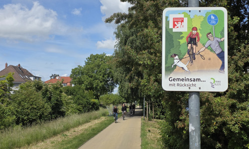 Das Ringgleis hat sich als beliebter Verkehrsweg für Radfahrer und Fußgänger etabliert.