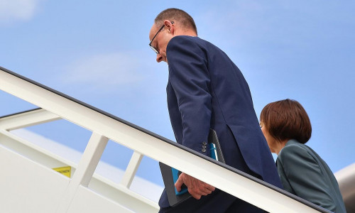 Friedrich Merz und Charlotte Merz am 15.06.2025