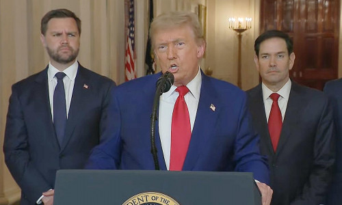Donald Trump am 21.06.2025 US-Ostküstenzeit