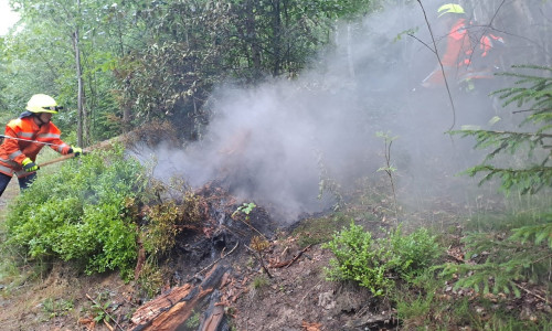 Die Feuerwehr konnte ein Ausbreiten des Feuers verhindern.