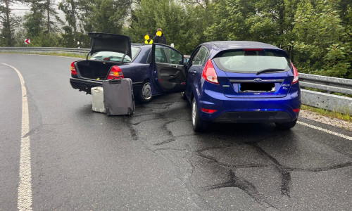 Die beteiligten Unfallfahrzeuge.