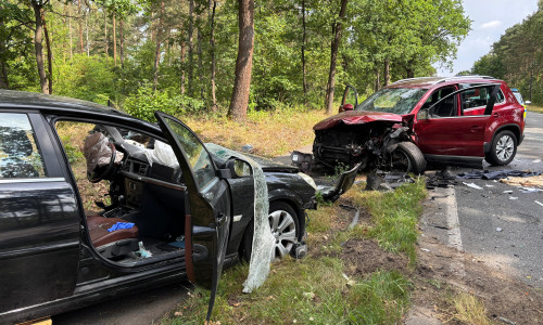 Die beiden Unfallfahrzeuge.