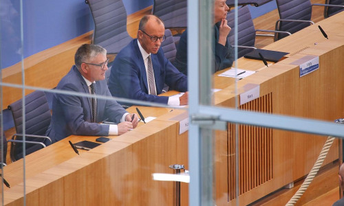Friedrich Merz in der Sommerpressekonferenz am 18.07.2025