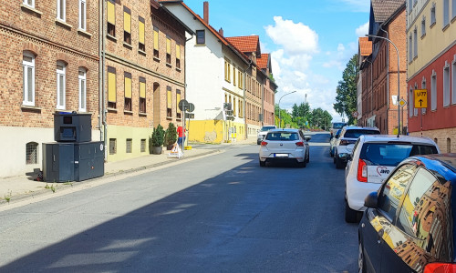 Der Blitzeranhänger "Karl" in Schöningen.